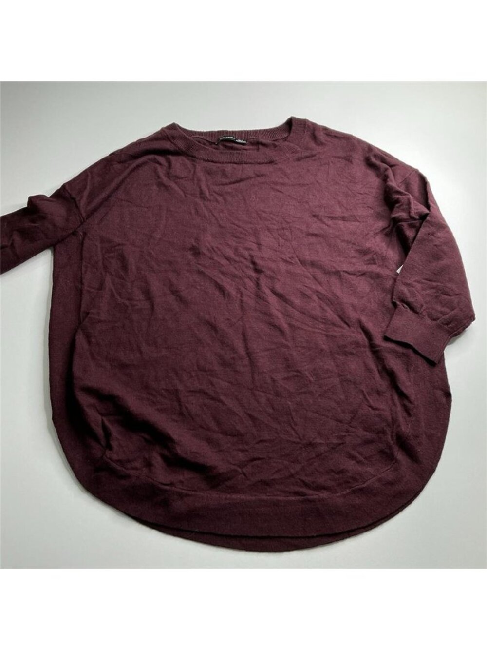 Cashmere Maroon Red Crewneck Sweater Black Tape Size X New